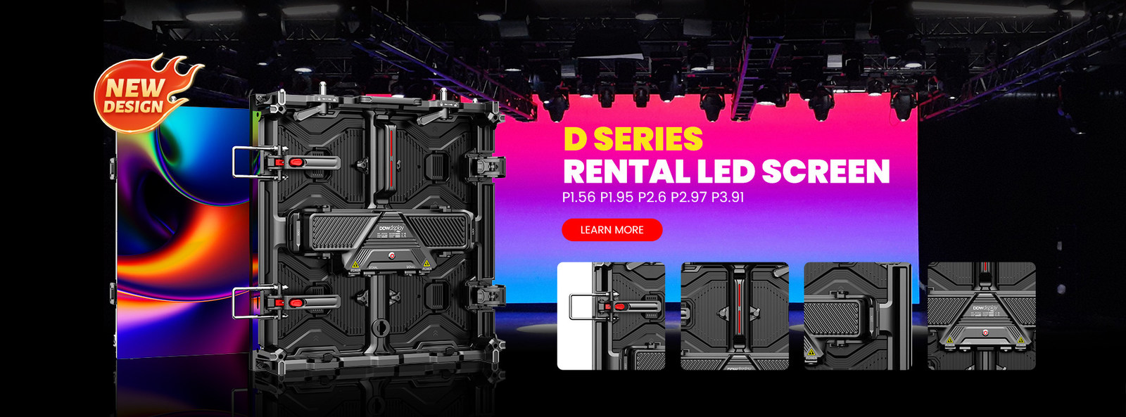 Buiten geleid reclamebord