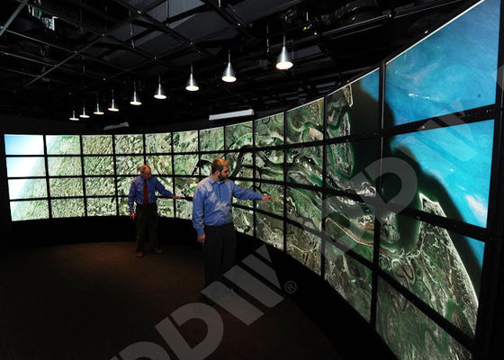 Het geleide Backlight Gebogen Videoscherm 500 van de Glanslg van de Netenoppervlakte Anti de Vattingsmonitor dun