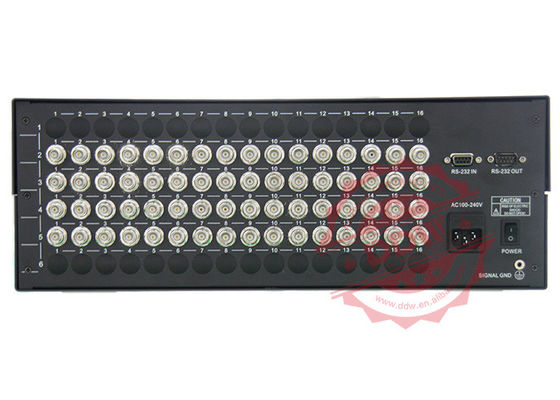 Vlak videomuurcontrolemechanisme, binnen de Pulstelleraluminium geborsteld kader van de vertonings Videomuur