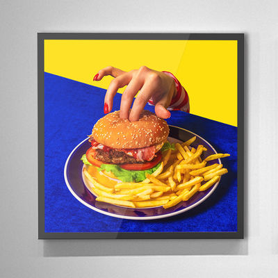 22 duim - hoge Lcd van het Definitie Vierkante Scherm Digitale Signage Adverterende Monitor voor Supermarkt