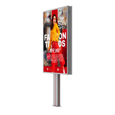 Gemakkelijk te installeren waterdicht IP65 p6 8000nits staal 4G systeem buiten advertentie led billboard met HDMl
