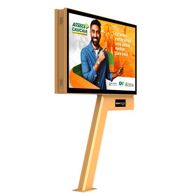 High-end ontwerp 8000nits p6 Front IP65 staal led scherm waterdicht billboard buiten advertentie