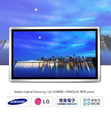 De muur zette Digitale Signage Kiosk 98“ op Input van het Zonlicht de Leesbare Scherm ddw-AD9801W HDMI VGA