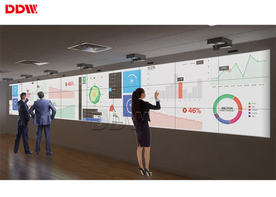 De flexibele Vertoning van de Touch screenmuur, LCD Videomuurvertoning 3,5 Mm-Vatting