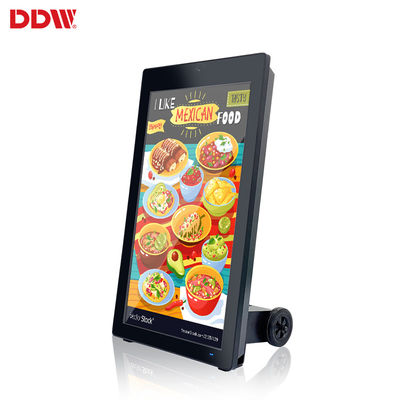43 inch Buiten draagbare op batterijen aangedreven kiosk Buiten LCD reclame digitale signage display screens