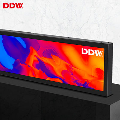 19 24 28 37 de Muur van de 43 Duimwinkel zetten Smalle Plank Lcd van de Reclame het Scherm Uitgerekte Bar Vertoning op