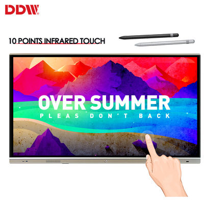65Inch vertonings Interactieve Witte Raad 20 de aanrakingslcd van puntenirl multi interactieve whiteboard