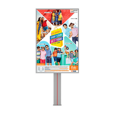 Hoogwaardig ontwerp 8000nits waterdicht IP65 p6 staal outdoor led billboard voor reclame