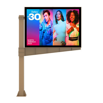 Op maat gemaakt hoogwaardig ontwerp 8000nits P6 IP65 led digitaal dubbelzijdig display scherm billboard buiten advertentie