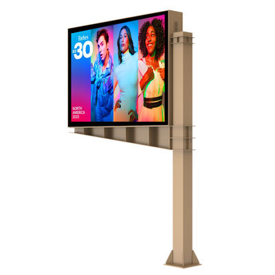 Op maat gemaakt hoogwaardig ontwerp 8000nits P6 IP65 led digitaal dubbelzijdig display scherm billboard buiten advertentie