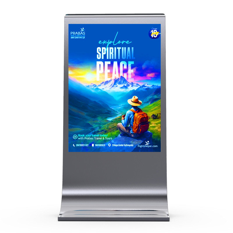 Gemakkelijk te installeren 8000nits P4 P5 P6 P8 P10 mupi digitale outdoor led signage display digitale